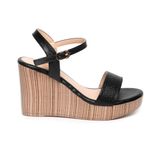 giày sandal nữ đế xuồng PU siêu nhẹ cao 9cm Hanatabi quai ngang hậu c (35-39) mã HNSDX9F1084