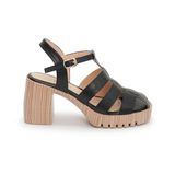 Giày Sandal Nữ Đế PU Siêu Nhẹ Cao 7cm Hanatabi Quai Xương Cá Bít Mũi Hậu C (35-39) Mã HNSDG7F847