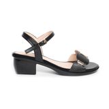 Sandal nữ Hanatabi quai ngang có khóa đế Pu siêu nhẹ cao 5cm hậu C mã HNSDG5F1004 (Size 35 -> 39)