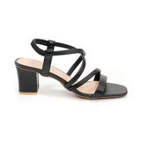 giày sandal nữ cao gót 5cm Hanatabi quai chéo mũi vuông hậu c đế TA bigsize (35-41) mã HNSDT5F776