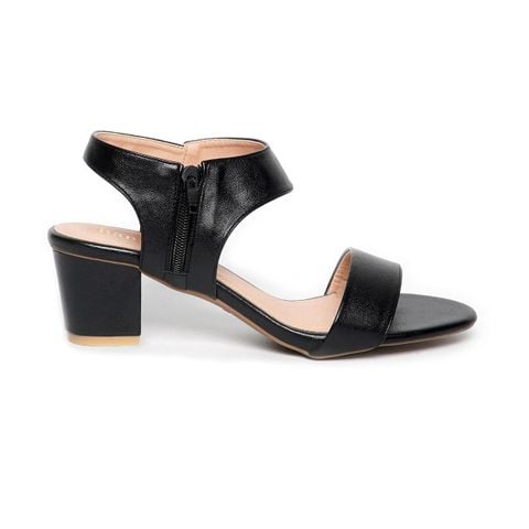 giày sandal nữ cao gót 5cm Hanatabi quai ngang khóa kéo đế TA cao cấp bigsize (35-41) mã HNSDG5F1066