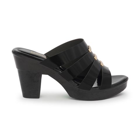 Dép cao gót nữ đế PU siêu nhẹ cao 9cm Hanatabi quai xương cá khóa đồng (35-39) mã HNDE9F689