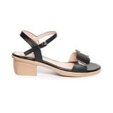 giày sandal nữ đế PU kem siêu nhẹ cao 5cm Hanatabi quai ngang hậu c bigsize (35-42) mã HNSDG5F1002