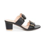 dép nữ cao gót 5cm Hanatabi quai nhị mũi vuông đế TA cao cấp bigsize (35-41) mã HNDE5F1001