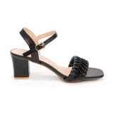 giày sandal nữ cao gót 5cm Hanatabi quai xếp mũi vuông hậu c đế TA bigsize (35-41) mã HNSDG5F921