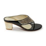 Dép kẹp nữ quai xoàn gót đồng cao 5cm mã HNDEK5F154 ( Size 36 -> 40)