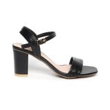 Giày sandal nữ cao gót 7cm Hanatabi quai ngang mũi vuông hậu c đế TA bigsize (35-41) mã HNSDG7F1125