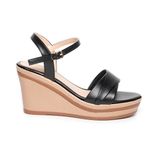 Giày sandal nữ đế xuồng PU siêu nhẹ cao 8cm Hanatabi quai 2 xếp hậu c (35-39) mã HNSDX8F1119