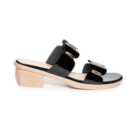 dép nữ đế PU siêu nhẹ cao 5cm Hanatabi quai nhị có khóa bigsize (35-42) mã HNDE3F780