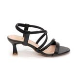 giày sandal nữ cao gót 5cm Hanatabi quai chéo hậu thun đế TA bigsize (35-41) mã HNSDT5F947
