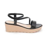 Sandal nữ Hanatabi quai chéo đế xuồng siêu nhẹ cao 5cm hậu thun mã HNSD5F938 (Size 36 -> 40)