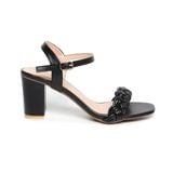 giày sandal nữ cao gót 7cm Hanatabi quai thắt mũi vuông hậu c đế TA bigsize (35-41) mã HNSDG7F918