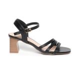Giày sandal nữ cao gót 5cm Hanatabi quai chéo mũi vuông hậu c đế TA bigsize (35-41) mã HNSDG5F1116