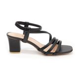 Giày Sandal Nữ Cao Gót 5cm Hanatabi Quai Ngang Mũi Vuông Hậu Thun Đế TA Bigsize (35-41) Mã HNSDT5F854