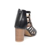 Giày sandal nữ cao gót 7cm Hanatabi quai xương cá khóa kéo đế TA bigsize (35-41) mã HNSDK7F1120