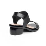Giày sandal nữ đế PU siêu nhẹ cao 5cm Hanatabi quai ngang hậu thun bigsize (35-42) mã HNSDG5F1146