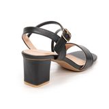 Sandal nữ Hanatabi bản ngang 2 quai chéo khóa mũi vuông gót cao 5cm hậu c mã HNSDG7F896 (Size 35 -> 41)