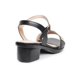 giày sandal nữ đế PU đen siêu nhẹ cao 5cm Hanatabi quai ngang hậu c bigsize (35-42) mã HNSDG5F1004
