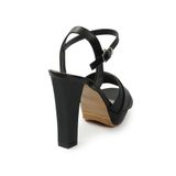 Sandal nữ quai xếp ly gót vuông cao 12cm hậu c mã HNSDH12F88 ( Size 35 -> 39)