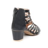 giày sandal nữ cao gót 5cm Hanatabi quai xương cá khóa kéo đế TA bigsize (35-41) mã HNSDK5F1086