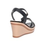 Giày sandal nữ đế xuồng PU siêu nhẹ cao 8cm Hanatabi quai chéo hậu c (35-39) mã HNSDX8F1129