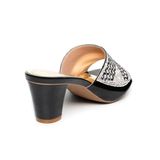 dép nữ cao gót 5cm Hanatabi quai ngang đính đá đế TA cao cấp bigsize (35-41) mã HNDE5F1093