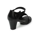 Sandal nữ quai xếp ly gót vuông cao 5cm hậu xé mã HNSDX5F107 ( Size 36 -> 40)