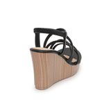 Sandal nữ Hanatabi dây chéo đế pu vân gỗ siêu nhẹ cao 9cm mã HNSDX9F834 (Size 35 ->39)