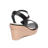 Giày sandal nữ đế xuồng PU siêu nhẹ 7cm Hanatabi quai ngang hậu c (35-39) mã HNSDX7F1138