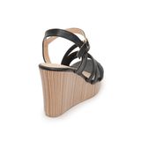 Giày Sandal Nữ Đế PU Siêu Nhẹ Cao 9cm Hanatabi Quai Chéo Hậu C (35-39) Mã HNSDX9F853