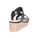 giày sandal nữ đế PU siêu nhẹ cao 5cm Hanatabi quai ngang hậu thun (35-40) mã HNSD5F1143