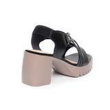 giày sandal nữ đế PU siêu nhẹ cao 7cm Hanatabi quai đan hậu thun (35-39) mã HNSDG7F1041