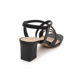 giày sandal nữ cao gót 5cm Hanatabi quai chéo mũi vuông hậu c đế TA bigsize (35-41) mã HNSDT5F856