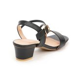 Sandal nữ Hanatabi bản ngang 2 quai chéo khóa mũi vuông gót cao 3cm hậu c đế TA cao cấp chống trơn trượt mã HNSDG7F895 (Size 35 -> 41)