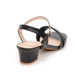 giày sandal nữ cao gót 3cm Hanatabi quai 2 xếp mũi vuông hậu c đế TA bigsize (35-41) mã HNSDG3F935