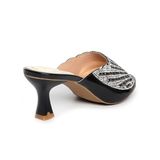 dép nữ cao gót 5cm Hanatabi quai ngang đính đá đế TA cao cấp bigsize (35-41) mã HNDE5F1012