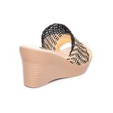 Dép nữ đế xuồng PU siêu nhẹ cao 7cm Hanatabi quai lưới (35-39) mã HNDE7F1121
