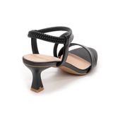 giày sandal nữ cao gót 5cm Hanatabi quai chéo hậu thun đế TA bigszie (35-41) mã HNSDG5F948