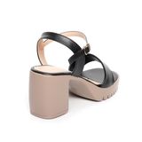 Sandal nữ Hanatabi quai ngang 1 xếp đế PU siêu nhẹ cao 7cm hậu c mã HNSDG7F967 (Size 35 -> 39)