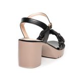 Sandal Nữ Hanatabi Quai Bèo Nhún Đế Pu Siêu Nhẹ Cao 7cm Hậu C Mã HNSDG7F989 (Size 35 -> 39)