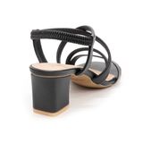 giày sandal nữ cao gót 5cm Hanatabi quai chéo mũi vuông hậu c đế TA bigsize (35-41) mã HNSDT5F776