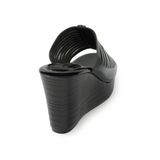 Dép nữ đế xuồng PU siêu nhẹ cao 9cm Hanatabi quai xương cá (35-39) mã HNDE9FX121