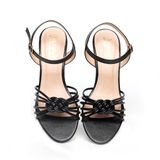 giày sadal nữ cao gót 5cm Hanatabi quai thắt hậu c đế TA bigsize (35-41) mã HNSDG5F1059