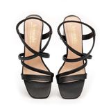 Sandal nữ hanatabi quai 2 dây mũi vuông gót cao 5cm hậu thun đế TA cao cấp chống trơn trượt mã HNSDT5F776 (Size 35 -> 41)