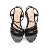 giày sandal nữ đế xuồng PU siêu nhẹ cao 7cm Hanatabi quai ngang hậu thun (35-39) mã HNSDX7F1050