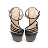 giày sandal nữ cao gót 7cm Hanatabi quai chéo mũi vuông hậu c đế TA bigsize (35-41) mã HNSDG7F888