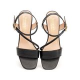 Sandal nữ Hanatabi bản ngang 2 quai chéo khóa mũi vuông gót cao 3cm hậu c đế TA cao cấp chống trơn trượt mã HNSDG7F895 (Size 35 -> 41)