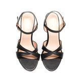 giày sandal nữ cao gót 7cm Hanatabi quai chéo hậu c đế TA cao cấp bigsize (35-41) mã HNSDG7F1009