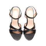 Sandal nữ Hanatabi quai chéo gót cao 7cm hậu c đế TA cao cấp chống trơn trượt mã HNSDG7F1009 (Size 35 -> 41)