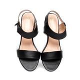 giày sandal nữ cao gót 5cm Hanatabi quai ngang khóa kéo đế TA cao cấp bigsize (35-41) mã HNSDG5F1066